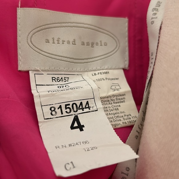 Alfred Angelo Fuchsia/Black Party Dress - Picture 7 of 7